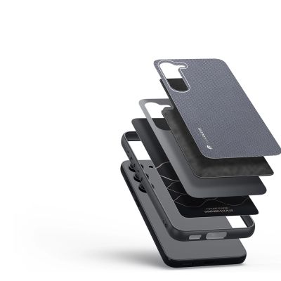 2. Dux Ducis Fino Hülle Samsung Galaxy S23+ Hülle mit Silikonrahmen grau