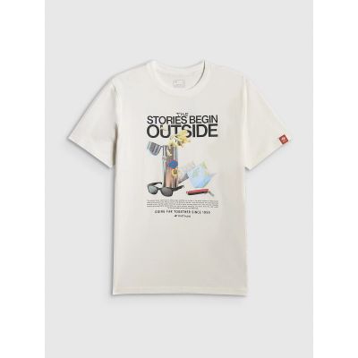 5. Herren-T-Shirt mit Aufdruck, regulär, Größe 4F 4FRSS26TTSHM3811-11S