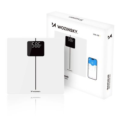 Wozinsky WIWL-180 Intelligente Bluetooth-Badezimmerwaage – Weiß