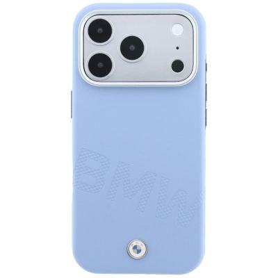 3. BMW Logo mit schrägen Prägebuchstaben, MagSafe-Hülle für iPhone 18 Pro Max / 17 Pro Max – Blau
