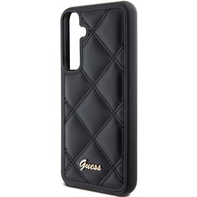 6. Guess GUHCS23FEPSQSQSK S23 FE S711 schwarz/schwarzes Hardcase Quilted Metal Logo
