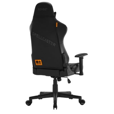2. SENSE7 Spellcaster Senshi Universal-Gaming-Stuhl, gepolsterter Sitz, Schwarz