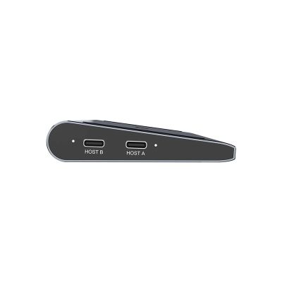 12. UNITEK KVM-Dockingstation mit 2x HDMI, 1x DP 4K, USB-C, MST, HDMI 2.0 und Standfuß