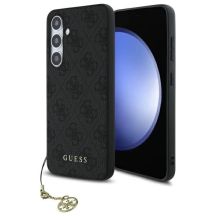 Guess GUHCS24FEGF4GGR S24 FE S721 grau/graues Hardcase 4G Charms Collection