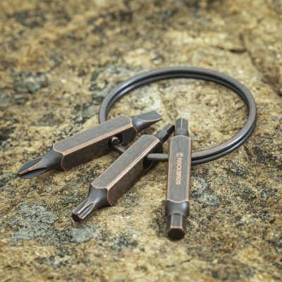 4. Rockbros VK-ARCO3 ROAD TO SKY Multitool 6-in-1 Schlüsselanhänger - Braun