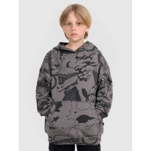 Jungen-Sweatshirt mit Kapuze, offen, 4F 4FJRAW25TSWSM2343-90A