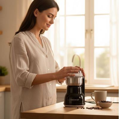 5. Esperanza Lungo EKC002K Kaffeemühle (160W; Schlagmühle; schwarz)