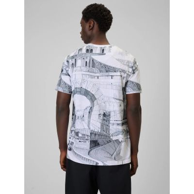 2. Herren-T-Shirt mit Aufdruck, regulär, Größe 4F 4FRSS26TTSHM3641-97A
