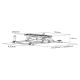 17. MACLEAN Elektrische Decken-TV-Halterung 32"-70" 35 kg MC-880T