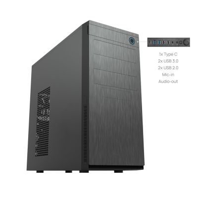 7. Chieftec HC-10B-OP Mini-Tower-Computer-Sicherheits- und Halterungsset Schwarz