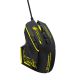 Wozinsky WMGK-1181W Kabelgebundene optische Gaming-Maus mit 7200 DPI und Hintergrundbeleuchtung – Schwarz und Gelb