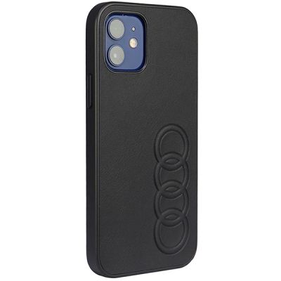 2. Audi Kunstleder iPhone 12/12 Pro 6,1" schwarz/schwarz Hardcase AU-TPUPCIP12P-TT/D1-BK