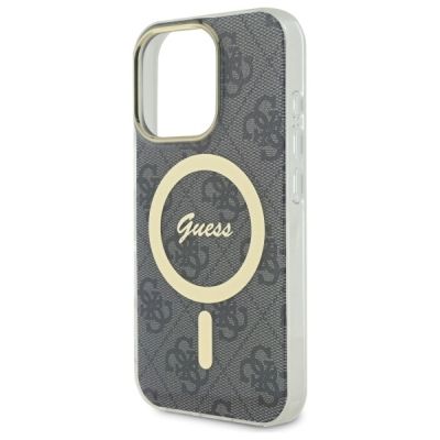 6. Guess IML 4G MagSafe Hülle für iPhone 16 Pro Max – Schwarz