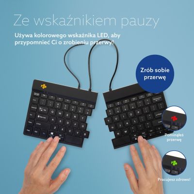 12. R-Go Tools Ergonomische R-Go Split Break v2 Tastatur mit Break-Software, QWERTY_US, kabelgebunden, Schwarz