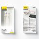 4. Dudao L7SL USB-A – Lightning 5A-Kabel 1 m – Beige