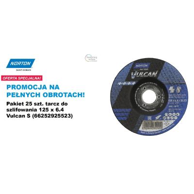 Norton Vulcan Trennscheibe 125 x 6,4 A30S für Metall /25 Stück.