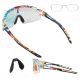 4. Rockbros Photochrome Fahrradbrille mit UV-Schutz und Korrektureinsatz - Mehrfarbig