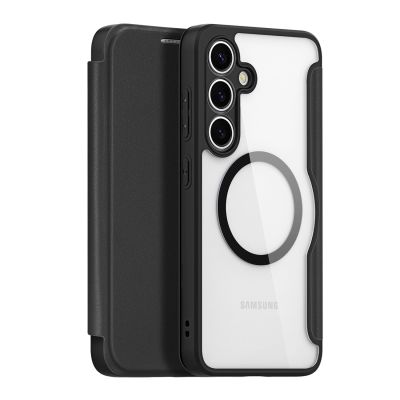 12. Dux Ducis Skin X Pro Hülle für Samsung Galaxy S25+ mit MagSafe und Portemonnaie – Schwarz