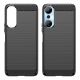 8. Carbon Case Hülle für Infinix Hot 20 flexible Silikon Carbon Hülle schwarz