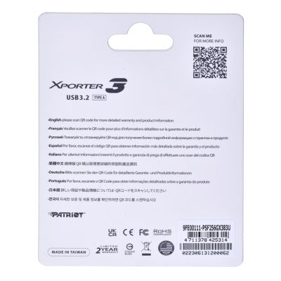 8. PARTIOT FLASHDRIVE Xporter 3 256 GB Typ A USB3.2