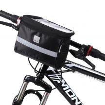 Wozinsky Fahrradtasche für den Lenker mit Handyhülle, 2 l, schwarz (WBB12BK)