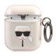 Karl Lagerfeld Glitzer Karl's Head Case für AirPods 1/2 – Gold