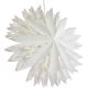 3. Dekoratives Sternen-Schneeflocken-Hängepapier, 50 cm, weiß