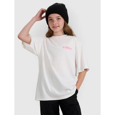 Oversized T-Shirt mit Aufdruck für Mädchen 4F 4FJRAW25TTSHF2935-11S