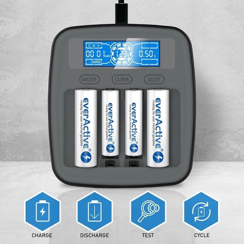 2. EVERACTIVE USB-C-Ladegerät für Ni-MH-Akkus NC1000MV2