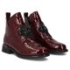 6. Damen-Lackleder-Stiefeletten mit Kroko-Prägung in Bordeaux Filippo DBT7191