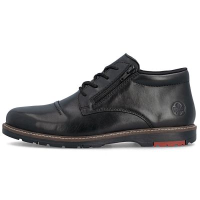 9. Bequeme Herren-Ankle-Boots aus Leder, gefüttert, schwarz, Rieker 10504-00