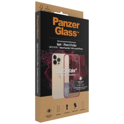 14. PanzerGlass ClearCase antibakterielle, in Militärqualität zertifizierte Hülle für iPhone 13 Pro Max – transparentes Rosa