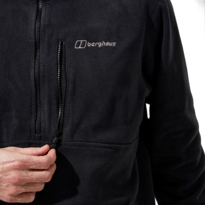 6. Berghaus Prism PT HZ Fleece-Sweatshirt Herren, Größe L, Schwarz