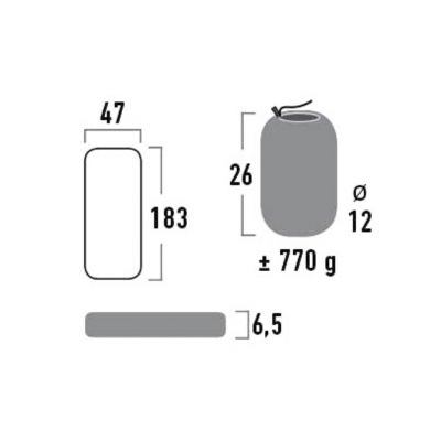 4. High Peak Tulsa Matte 183x47x6,5cm 41002