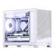 32. Jonsbo D32 STD PC-Gehäuse, Weiß, Mini-Gehäuse, mATX, gehärtetes Glas – Weiß