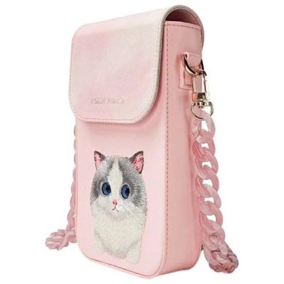 2. Nimmy Big Eyed Pet 2.0 Katzen-Telefontasche - Rosa