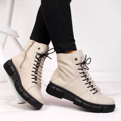 15. Rieker W X3428 isolierte Stiefeletten beige 