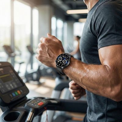 3. Smartwatch Gravity Black 2 Armbänder GT35-1