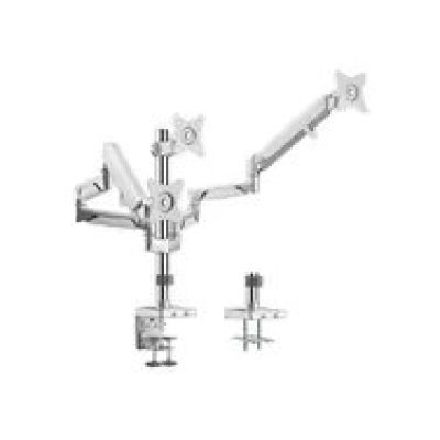 7. LogiLink BP0090 Tischhalterung 17''-32'' 21KG 3 Monitore Silber