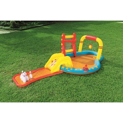 18. Bestway 53068 Aufblasbarer Spielplatz 435x213x117cm