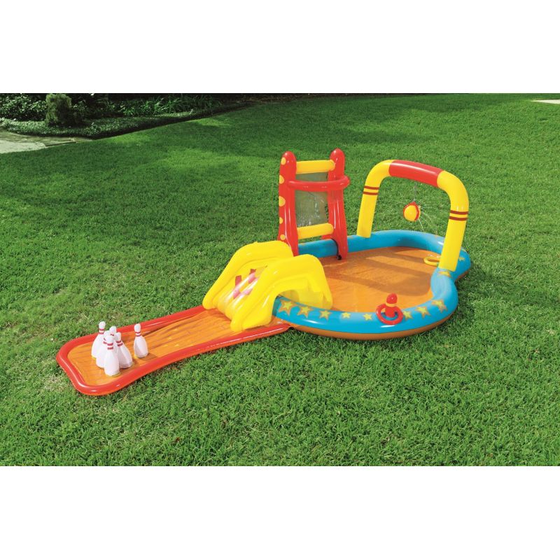 18. Bestway 53068 Aufblasbarer Spielplatz 435x213x117cm