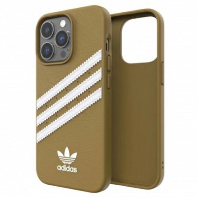 7. Adidas OR Molded Case PU für iPhone 13 Pro Max - Beige und Gold