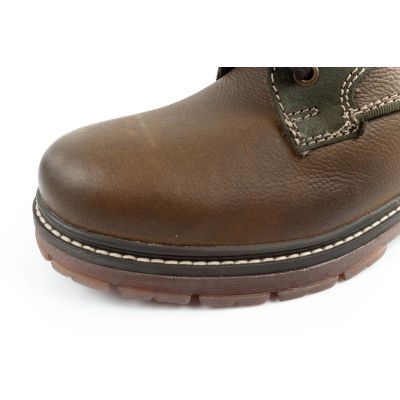 6. Wrangler Allan Mid Herren Stiefel Chelsea Boots elegant Leder Grün Braun