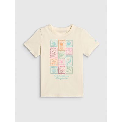 5. Mädchen-T-Shirt mit Aufdruck, regulär, Größe 4F 4FJRAW26TTSHF4325-11S