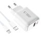 2. Tech-Protect NCA45W-GAN 2-Port 45W Wandladegerät – Weiß