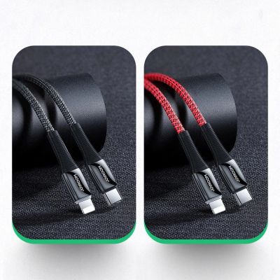 12. Joyroom S-1224K2 USB-C/ Lightning PD-Kabel 20 W 2,4 A 1,2 m – rot