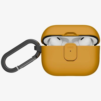 5. Uniq Clyde Hülle für AirPods Pro 3. Generation – Gelb-Grau