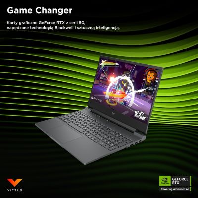 13. HP Victus 15-fb3231nw Ryzen 7 7445HS 15,6" FHD IPS 144Hz 300nits AG 16GB DDR5 5600 SSD512 RTX4050_6GB CAM 720p 70Wh Win11 Grau 2Y