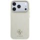 3. Guess Stripe Peony 4G Logo MagSafe Hülle für iPhone 18 Pro Max / 17 Pro Max – Beige