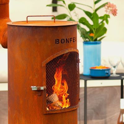 19. Bonfeu Bongiano Sp 3001 Gartenkamin schwarz